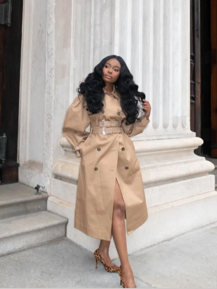 Casaco Feminino com Cinto Duplo – Elegância Casual para 2026