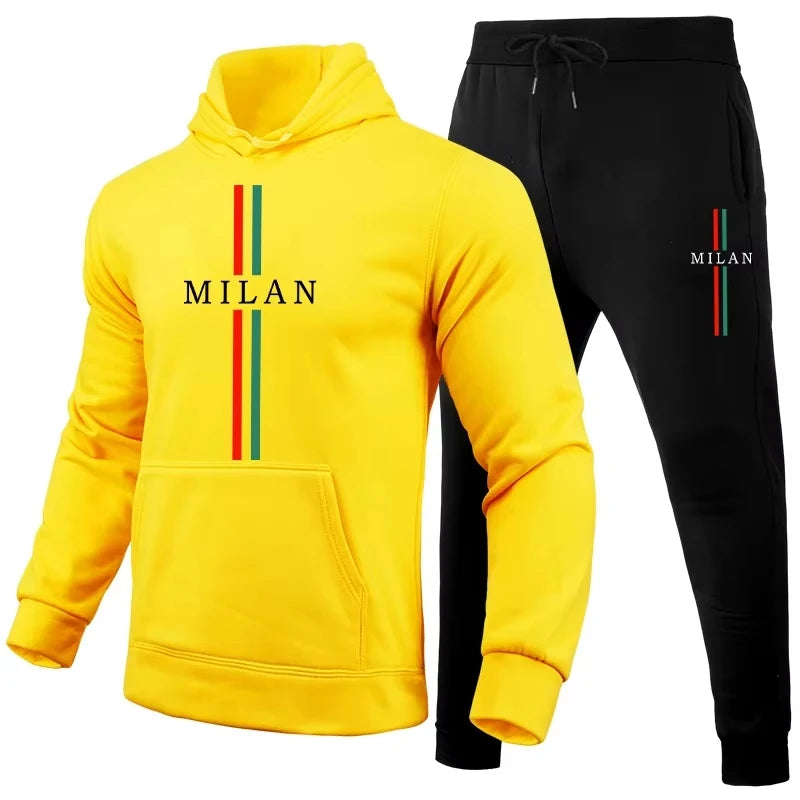 Conjunto Masculino PARIS – Moletom Casual Elegante com Calça | Conforto Premium