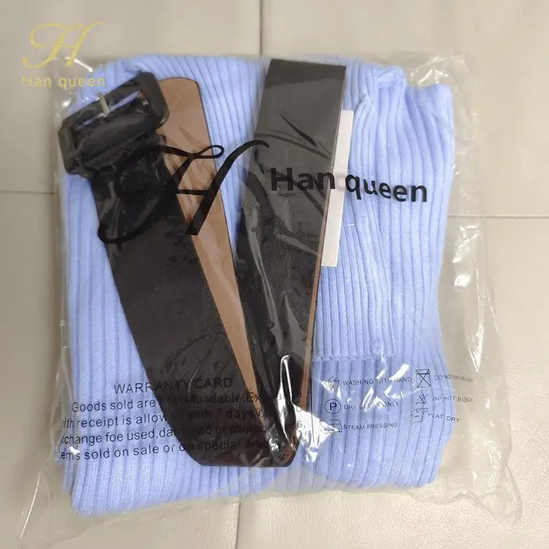 Vestido Midi Gola alta com cinto