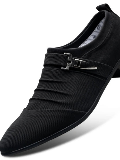 Sapato Masculino em Canvas Premium – Casual Business Elegante, Respirável e Conforto Absoluto
